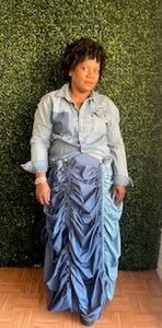 Jan Denim Maxi Skirt