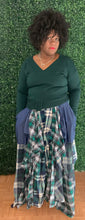 Load image into Gallery viewer, Damsel Green Plaid Skirt
