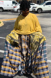 Damsel In Plaid Maxi Skirt