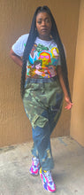 Load image into Gallery viewer, Camo Denim Color Block Baggy Pants
