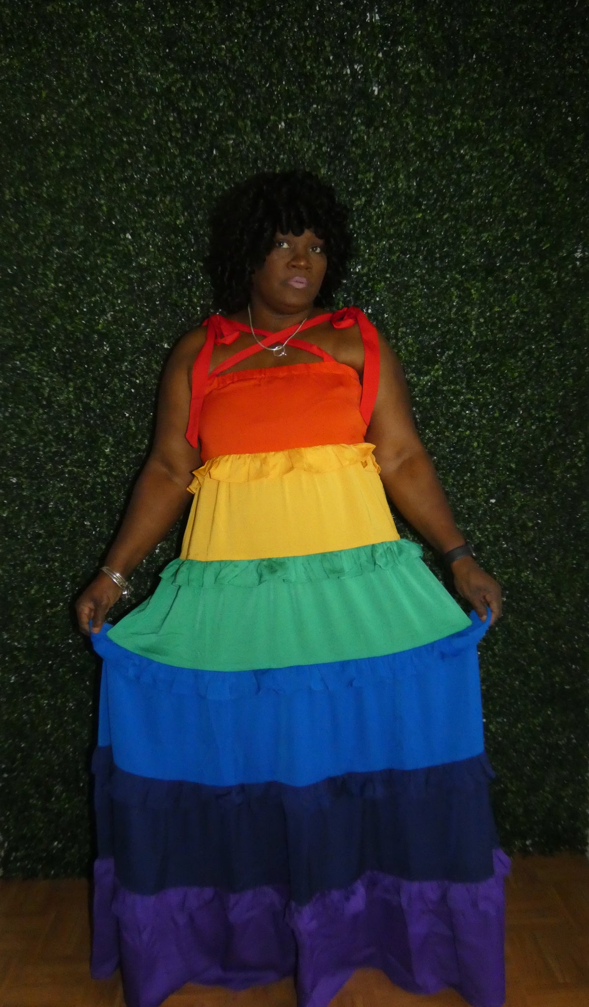 plus size rainbow maxi dress It's a Rainbow Maxi Dress – GlamHouse of Fashion